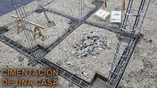 ¿COMO CONSTRUIR LOS CIMIENTOS DE UNA CASA EXPLICADO PASO A PASO  CONSTRUCCIÓN  ALBAÑILERIA [upl. by Ecarg632]