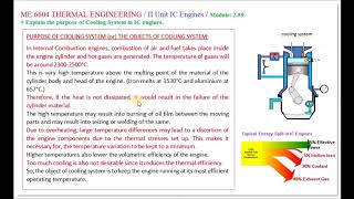 Purpose of cooling system in IC engines  M259  Thermal Engineering in Tamil [upl. by Olympia751]