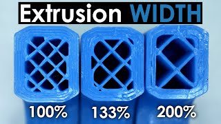 Extrusion Width  The magic parameter for strong 3D prints [upl. by Haronid]