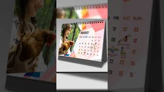 How to create desk calendar stand  full videos Link in Description shorts viralvideo photoshop [upl. by Eneluqcaj]