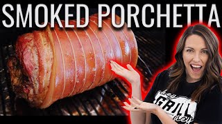 BEAUTIFUL Smoked Porchetta  Backyard Test Kitchen [upl. by Saitam]