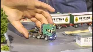 Mind blowing Micro Scale RC Trucks Crane 187 H0 scale [upl. by Primalia]