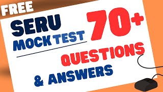 70 SERU TFL Multiple Choice  SERU tfl MOCK Test practice  SERU Questions Answers [upl. by Elletnuahs94]