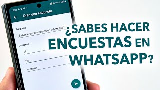 Así se crean encuestas en WhatsApp [upl. by Web]