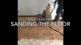 How to parquet floor repair sand seal and re finish [upl. by Lee728]