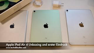 Apple iPad Air 4 Unboxing und erster Eindruck [upl. by Almeria]