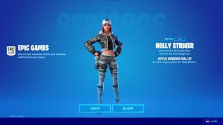 NEW EDIT STYLES FOR MARSHMELLO amp HOLLY STRIKER In Fortnite FREE EPIC YARN EMOTE  WINTERFEST 2021 [upl. by Arima]