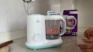 Philips Avent Steamer Blender Convenient Baby Food Preparation [upl. by Farrington89]