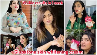 Glupatone skin whitening cream  visible results in 1 week [upl. by Vtarj84]