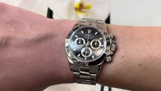 Montre Rolex Daytona Ref 116520 en acier de 2014 Full Set révision Rolex 2021 [upl. by Tremann]