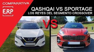 Nissan QASHQAI VS Kia SPORTAGE COMPARATIVA  Test  Review [upl. by Ahsap]