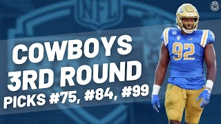 Cowboys Pick DT Odighizuwa DE Golston and CB Wright in Third Round  Livestream [upl. by Magnusson306]