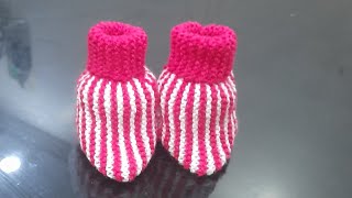 baby booties 6 to 12 months Full video woollen winters [upl. by Sucy]