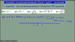 43B Funtzio baten Definizio Eremua Ariketak I [upl. by Florine268]