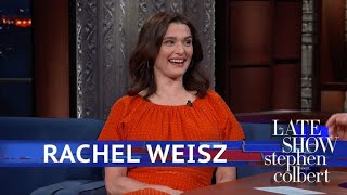 Rachel Weisz Makes Baby News On The Late Show [upl. by Ettenahs]