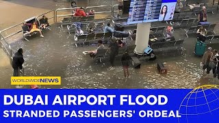 Dubai Airport Flood Stranded Passengers Ordeal [upl. by Pickar]