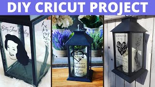 DIY Cricut Project  Memorial Lanterns [upl. by Morell]