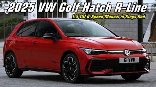 2025 Volkswagen Golf RLine Kings Red Premium Metallic  Perfect HotHatch [upl. by Perron]