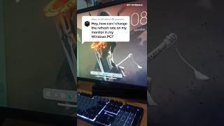 How to change the refresh rate on your monitor in Windows PC fps fpsgames [upl. by Rendrag]