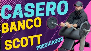 ✅👌😲💪🤩BANCO SCOTT CASERO CON UN STEP Y UN BANCO👌😲💪🤩✅ [upl. by Coop60]