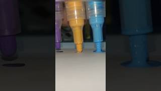 Acrylic 3 Paint Pens Satisfyingfilling Tip art shorts satisfying [upl. by Juliane551]