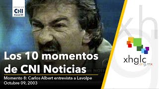 Los 10 momentos que hicieron CNI Noticias Momento 08 Entrevista de Carlos Albert a Lavolpe HD [upl. by Norry]