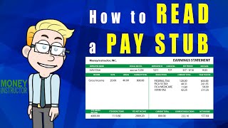 How to Read a Pay Stub  Your Paycheck  Money Instructor [upl. by Bolan]