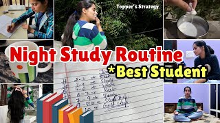 Night Study Routine For Students school college [upl. by Arraik]