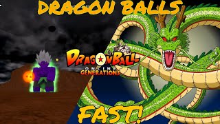 How to get ALL 7 DRAGON BALLS FAST Dragon Ball Online Generations [upl. by Kessel]