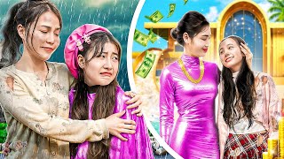 Rich Girl Became Poor Girl  Rich Mom Vs Poor Mom Swap Daughters [upl. by Ruben]