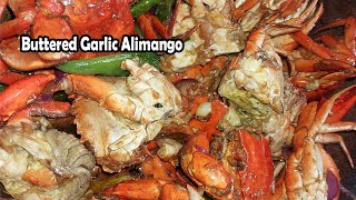 Buttered Garlic Alimango  Lutong Bahay Recipe  Panlasang Pinoy [upl. by Anitsenre252]