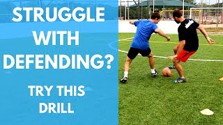 1v1 Defending Drill  Become The Ultimate Defender In Soccer [upl. by Nob940]