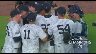 The New York Yankees Win the AL East Division September 26 2024 [upl. by Friedman]