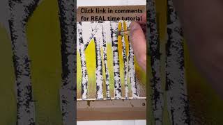 5 Minute Birch trees using this one technique  watercolorpainting [upl. by Toiboid]