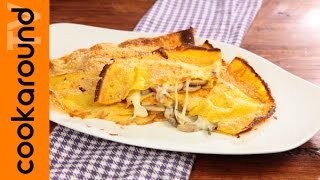 Crêpes con provola e funghi al forno  Tutorial ricetta [upl. by Lapides368]