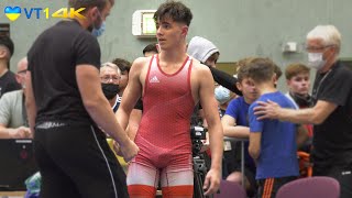 🤼  Wrestling  German Championships 2021 Cadets Freestyle  65kg R 1  EIGENDORF vs WULFERT [upl. by Thurmond]