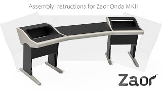 Zaor Onda MKII Studio Desk Assembly Video 4K [upl. by Oeram]