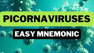 Picornaviruses  Easy Mnemonic [upl. by Glen212]