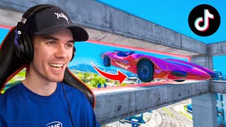 I Tried VIRAL TikTok STUNTS In GTA 5 [upl. by Airrehs]