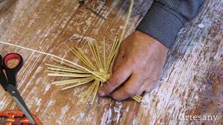 Basketry First Lesson How to Weave a Drink Coaster [upl. by Issiah573]