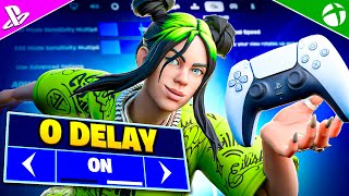 NEW Console 0 DELAY Controller SETTINGS  Sensitivity in Fortnite Chapter 5 [upl. by Nylekoorb]