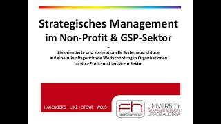 2024 HCMT Strategisches Management in NPO und GSP Sektor [upl. by Flower834]