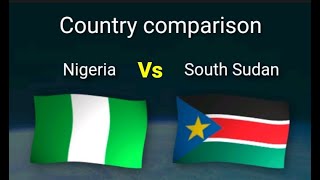 Country ComparisonNigeria Vs South Sudan fact africa Tinubu SouthSudan development Pls Share [upl. by Aschim]