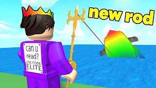 I Used TRIDENT Rod To Catch MONSTER FISH in Roblox Fisch [upl. by Ecniuq]