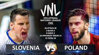 Slovenia vs Poland  Mens VNL 2024 [upl. by Marras450]