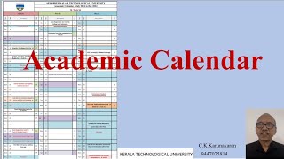 Academic Calendar KTUBTech 202425  Plan your Semester1 CK Karunakaran [upl. by Hutchinson840]