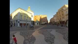 Rimini Piazza Tre Martiri centro storico città  webcam 12 [upl. by Chaffinch]