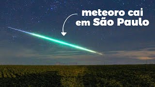 Meteoro GIGANTE cruza o céu de São Paulo [upl. by Chaddie]