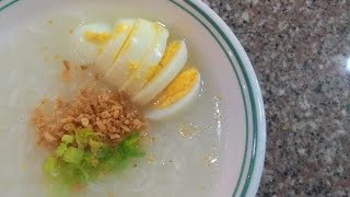 How To Cook The Perfect Congee or Lugaw with boiled eggs on top [upl. by Richards516]