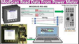 Easy to read data from power meter by using ModScan software [upl. by Anders]